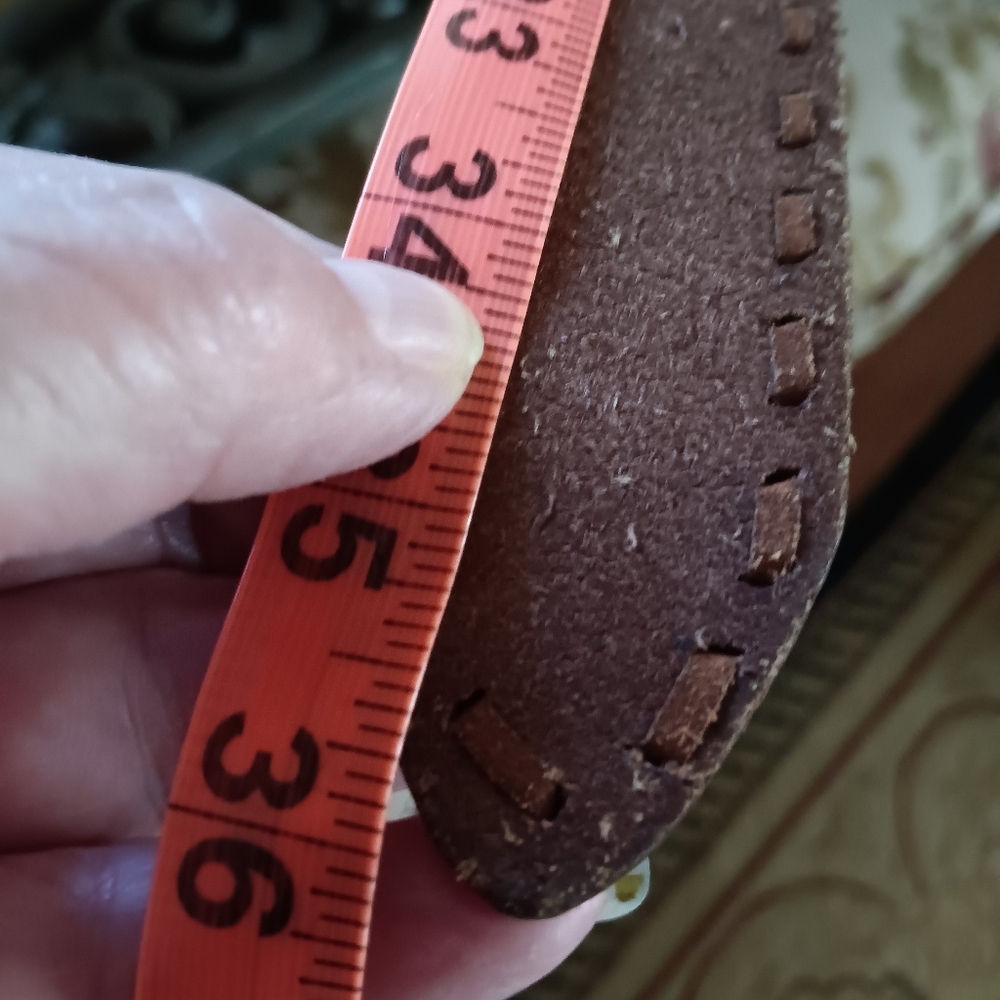 Polo Silver and Brown Men's Belt Size 30/32 - Picture 11 of 12